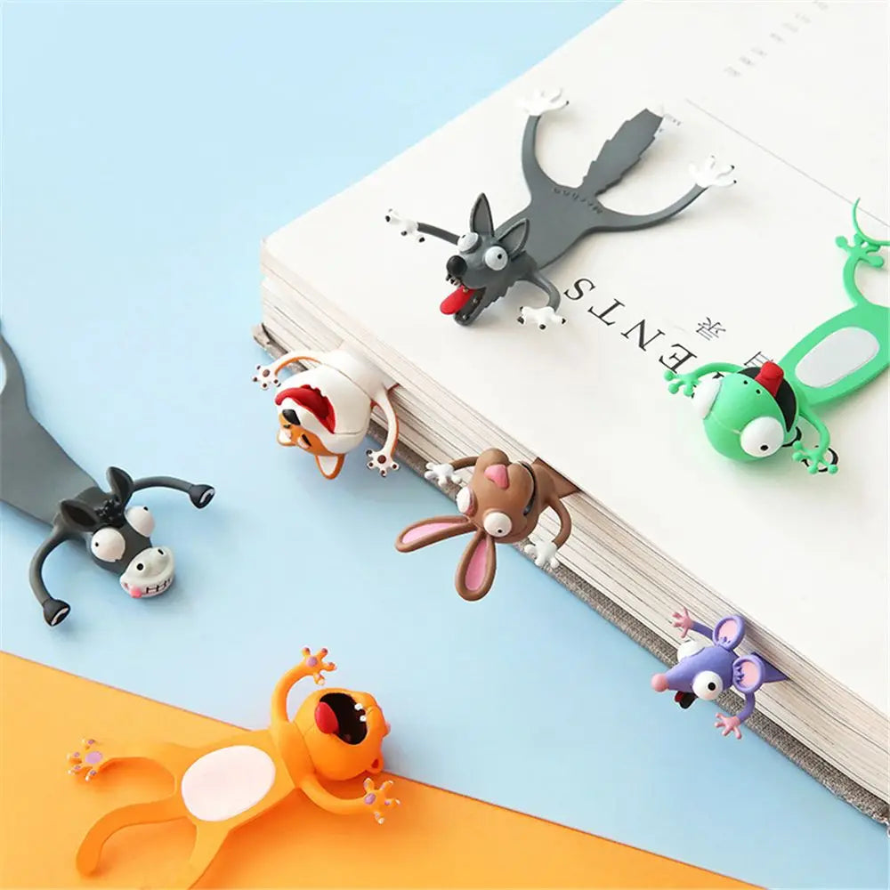 creative-3d-stereo-cartoon-sea-animal-bookmarks