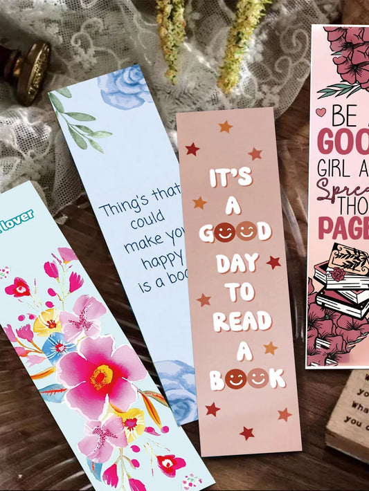 30pcs-simple-literary-reading-bookmarks-durable-paper