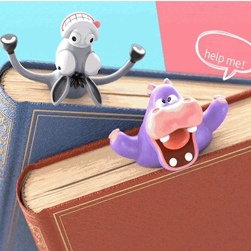 3d-stereo-cartoon-animal-bookmarks-ocean-series