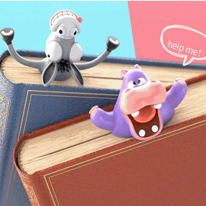 creative-3d-stereo-cartoon-sea-animal-bookmarks