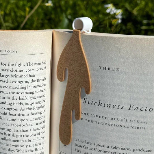 Cute Spilled Coffee Corner Bookmark