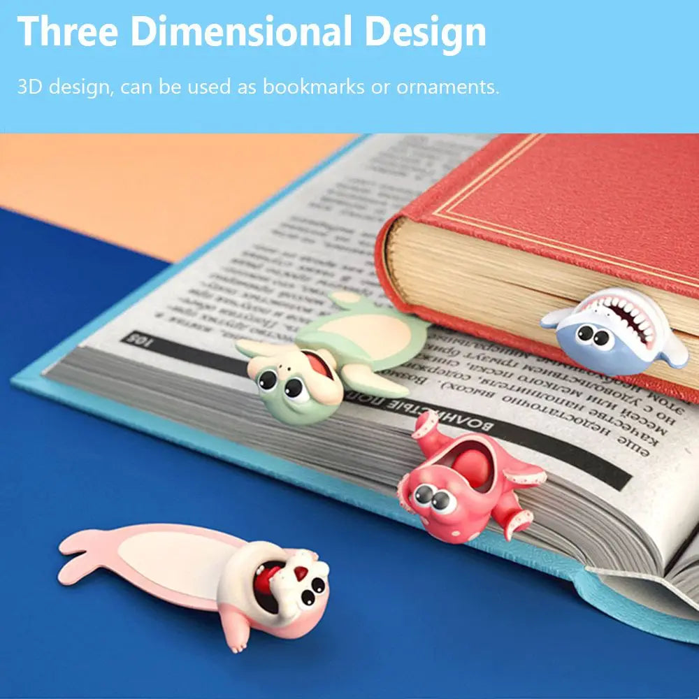 cartoon-sea-animal-bookmarks-pvc-3d-octopus-lobster-design